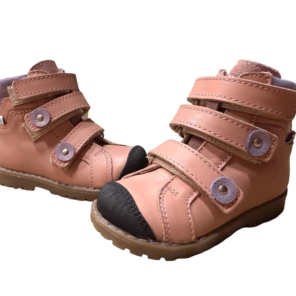 Mrugala Porto Orthopedic Toddler Boots EU 20 US 5 Pink Purple Velcro NWT - Picture 7 of 13
